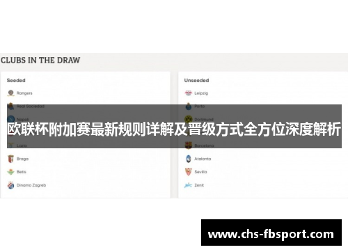 欧联杯附加赛最新规则详解及晋级方式全方位深度解析